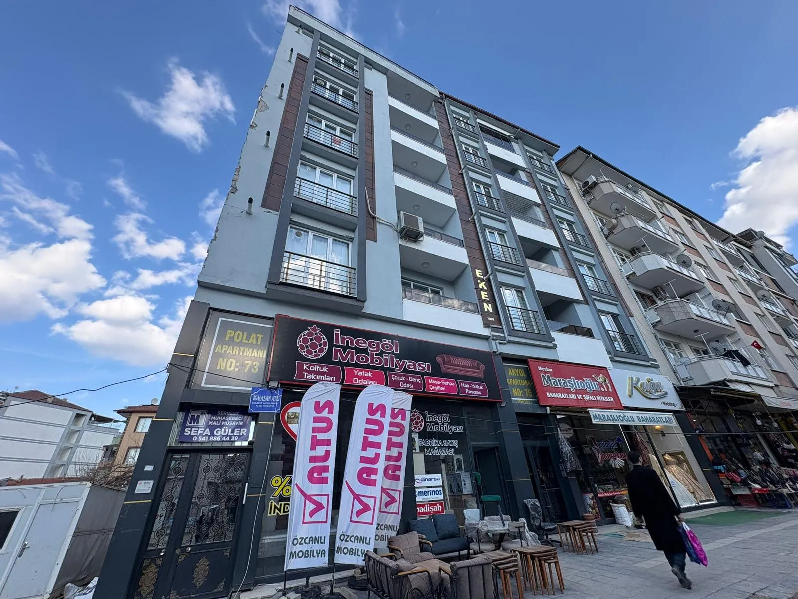 FUZULİ CADDESİ'NDE SATILIK FULL EŞYALI 2+1 DAİRE